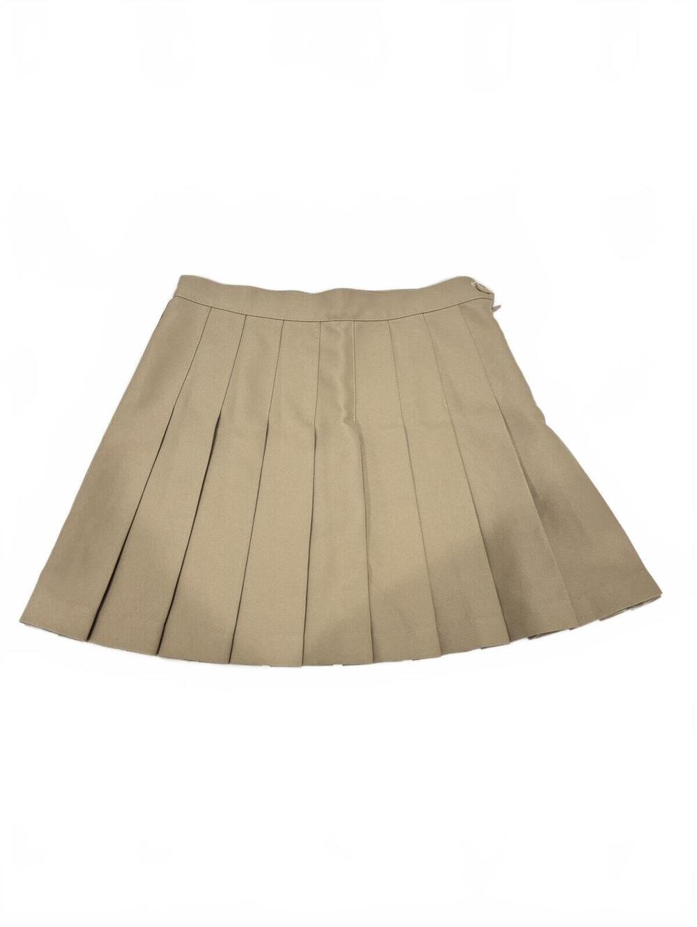 American Apparel Tan Pleated Tennis Mini Skirt Y2K Academia Preppy Small - Picture 2 of 9